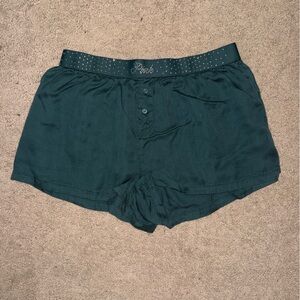 PINK Victoria's Secret Dark Green Women's Pajama Shorts